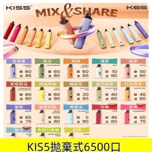 凱斯KISS一次性 鎧斯5號6500口 KIS5拋棄式電子煙|【18種口味】